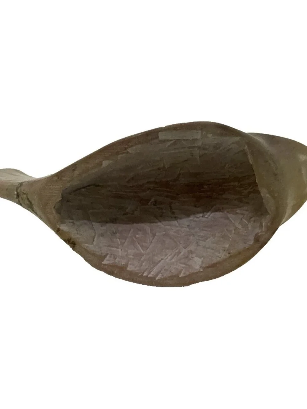 Hand Carved Natural Stone Fish Sculpture Statue Coastal Beach House Decor 4.5